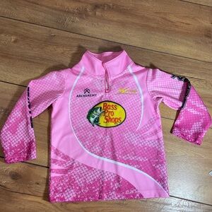Bass Pro Shops Pink Rashguard with Swirling Design
